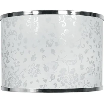 Stojací lampa FANEUROPE Stínidlo PARALUME BOEME BIG, bílá s chromovaným lemem, pro E27, 35 x 35 x 20 cm - FANEUROPE FAN I-PRLMG-BOEME