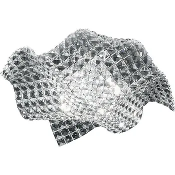 FANEUROPE Stropní přisazené svítidlo Rumba průhledná, 4xG9, 44 x 44 x 12 cm - FANEUROPE FAN I-RUMBA-H2O/PL44