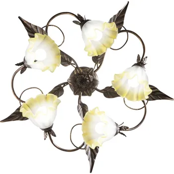 FANEUROPE Stropní svítidlo TRISTANO hnědá, 5xE14, 68 x 20 cm - FANEUROPE FAN I-TRISTANO-PL5