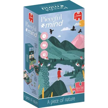 Puzzle JUMBO Pieceful mind Kousek přírody 6x54 dílků