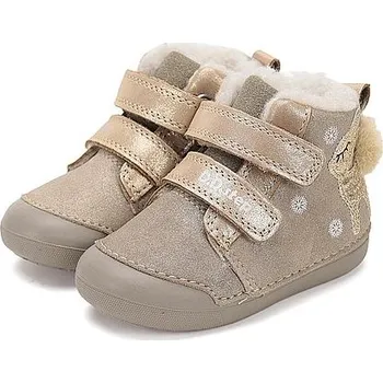 Dívčí zimní obuv D.D.STEP dívčí zimní obuv W066-52733 béžová 24
