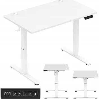 Počítačový stůl Elektrický stůl 100 cm Huzaro Hero 7.9 White Plynulé nastavení výšky