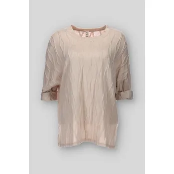 Dámská halenka Halenka kulatý výstřih MY STYLE 10 barva: béžová