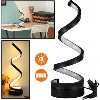 Lampička NOČNÍ LAMPA, STMÍVATELNÁ, DO LOŽNICE, DEKORACE DOMU, SPIRÁLOVÁ s 10 stupni