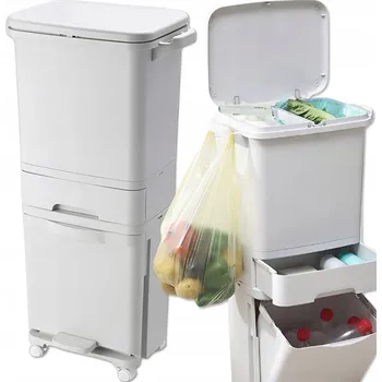 Odpadkový koš Odpadkový koš Modeus 42 l, 3-komorový