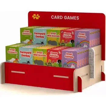Dřevěná hračka Bigjigs Toys stojánek na karetní hry