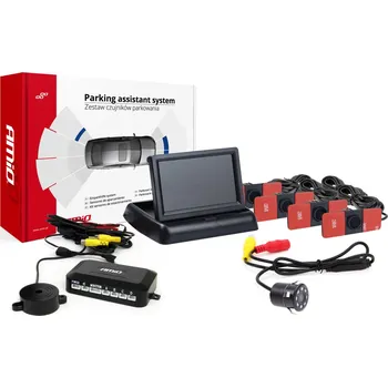 Parkovací asistent Parkovací asistent TFT02 4,3" s kamerou HD-307-IR 4 senzory černá vnitřní, , ,