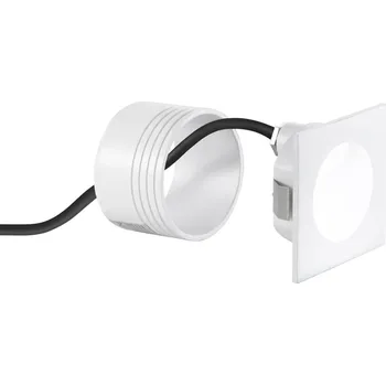 Venkovní osvětlení FANEUROPE Zápustné venkovní svítidlo LED Onyx, bílé, hliník, 2 W, 420 lm, 4000 K, IP54, 8 x 8 x 4 cm - FANEUROPE FAN INC-ONYX-Q1 BCO