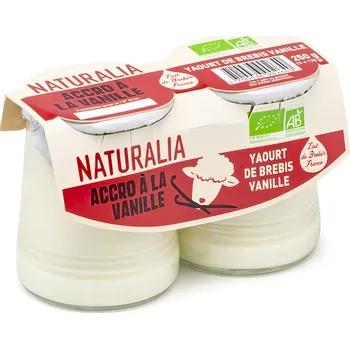 Naturalia BIO Ovčí jogurt s vanilko, 2x125g 250g