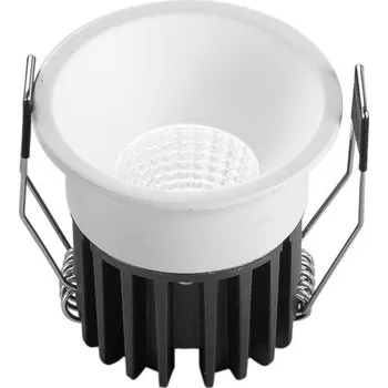 Bodové svítidlo FANEUROPE Zápustné svítidlo LED Quark, hliník, bílé, COB, 8 W, 830 lm, CCT, 6,5 x 6,5 x 5,5 cm - FANEUROPE FAN INC-QUARK-R8-BCO