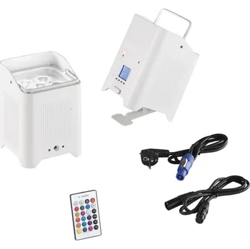 Venkovní osvětlení FANEUROPE Venkovní reflektor LED SHOW dobíjecí 6x18 W RGBW+UV Wi‑Fi Smart Tuya DMX 512 dálkové ovládání - FANEUROPE FAN LED-SHOW-Q6