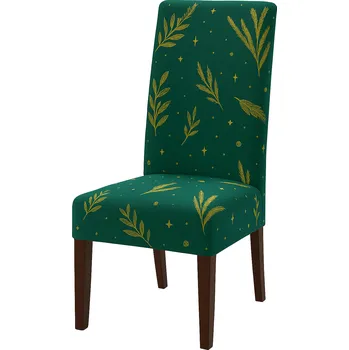 Potah na židli dobirkov.cz Vánoční napínací potahy na židle 6 ks zelené