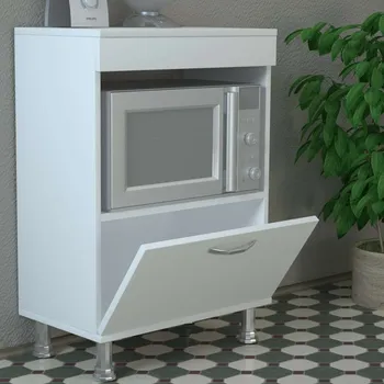 Šatní skříň SALTO skříňka na mikrovlnku, bílá