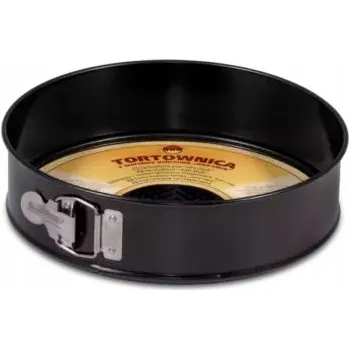 Nádoba na pečení Forma na pečení dortů FORMA NA DORT KULATÁ s vyjímatelným dnem 18cm černá