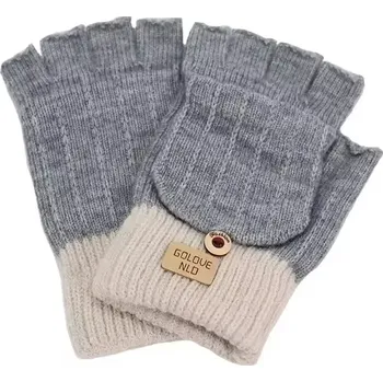 Rukavice Lifestyle rukavice bez prstů s klopou Glove NLD Šedé