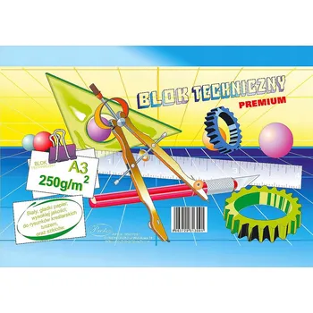 Blok Technický blok A3 250g bílý PROTOS
