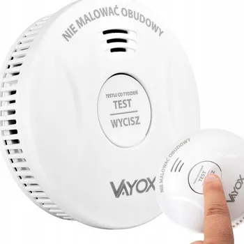 Bezpečnostní detektor HLÁSIČ KOUŘE DETEKTOR s 10letou BATERIÍ, ALARM 85dB VAYOX