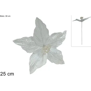 Vánoce PROHOME - Květ vánoční 25cm zápich