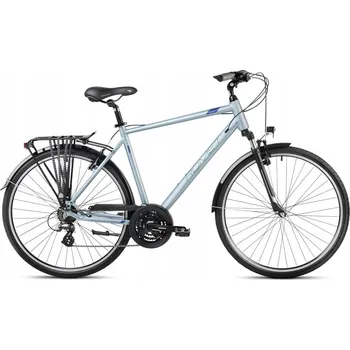 Trekingové kolo Romet Wagant 1, rám 23 palců, kola 28", stříbrné