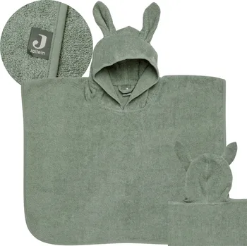 Osuška/ s kapucí Jollein Rabbit, zelená, 0-2 roky
