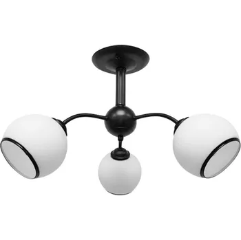 Moderní závěsné tříramenné svítidlo MARINEN - 3xE27, 40W, černé / bílé