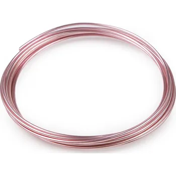 Vázací drát Drát hliníkový Ø1,8 mm, malé, 3 růžová sv.