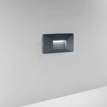 Venkovní osvětlení FANEUROPE Zápustné venkovní svítidlo LED Breen, polykarbonát, antracit, 4 W, 380 lm, CCT, IP65, 9 x 19 x 10 cm - FANEUROPE FAN INC-BREEN-506 ANT