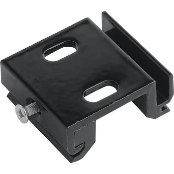 Bodové svítidlo FANEUROPE Příslušenství sada 2 černých držáků (basetta) pro lištový systém, rozměry 4 x 3,5 x 1,5 cm - FANEUROPE FAN LED-RAIL-PL-NER