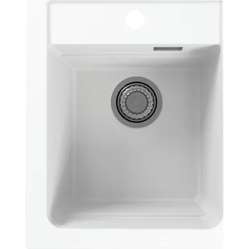 Granitový dřez Kuchyňský dřez Alveus Atrox 10 White + pop up sifon