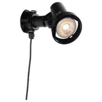 Venkovní osvětlení FANEUROPE Venkovní reflektor LED GRUBB černá, E27, 7 W, 510 lm, 4000 K, 11,8 x 9,4 x 17,6 cm - FANEUROPE FAN LED-GRUBB-7M