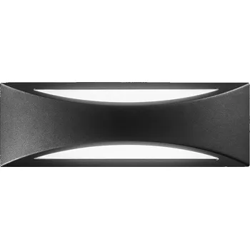 Venkovní osvětlení FANEUROPE Venkovní nástěnné svítidlo LED WEISS hliník černá 16W 1800LM CCT IP54 35x12x11,3 cm - FANEUROPE FAN LED-W-WEISS-NER