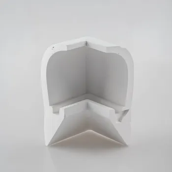 LED páska FANEUROPE Úhlová spojka Gimel - bílý hliníkový profil s opálovým difuzorem, 15 x 12,7 cm - FANEUROPE FAN I-PROFY-GIMEL-L