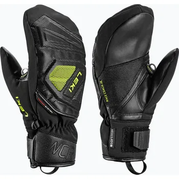 Chránič rukou Dětské lyžařské rukavice LEKI WCR C-Tech 3D Junior Mitt black/ice lemon