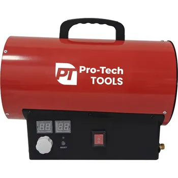 Průmyslové topidlo GEKO Plynový ohřívač vzduchu s termostatem 20KW Pro-Tech TOOLS 01231R GH-15.(Red)