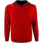 Kama pánský pletený Merino svetr 4105 104 - červená M M - červená + doprava zdarma!