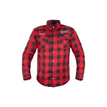 Pánské oblečení Moto košile W-TEC Black Heart Rattlesneak - černá s červeným pruhem, 3XL