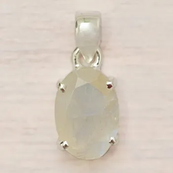 Přívěsek Měsíční kámen duhový přívěsek stříbro Ag 925 42598 1,4 cm, 2,6 g