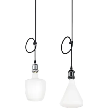 Bodové svítidlo FANEUROPE Závěsné svítidlo 3‑fázový systém BINARIO CLOCK černá, 1xE27, 5 x 153 cm - FANEUROPE FAN I-TRACK-CLOCK-NERO