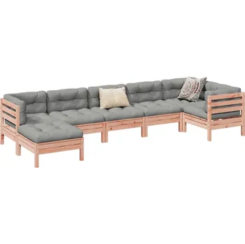 Zahradní sestava zahrada-XL 7dílná zahradní sedací souprava s poduškami masivní douglaska 3299550