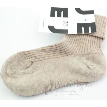 Dětské ponožky Jeej design Cappuccino (béžová) - vel. 17/18