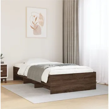 Postel zahrada-XL Rám postele bez matrace hnědý dub 90 x 200 cm kompozitní dřevo 3295680