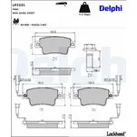 Sada brzdových destiček, kotoučová brzda DELPHI LP2231
