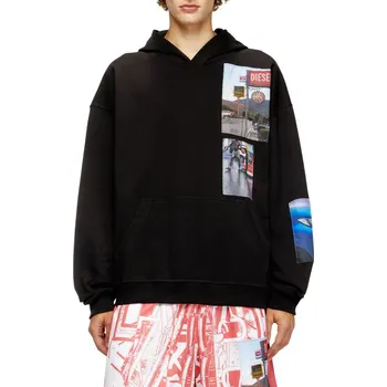 Pánská mikina MIKINA DIESEL S-BOXT-HOOD-T6 SWEAT-SHIRT BLACK