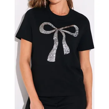 Oblečení a móda Sinsay - Bavlněné tričko - černá - 333FK-99X - 333FK-99X-S