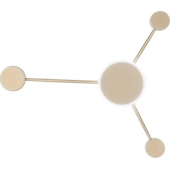 Nástěnné svítidlo FANEUROPE Nástěnné LED svítidlo ETERE zlatá, 12 W, 1620 lm, CCT, 53 x 46 cm - FANEUROPE FAN LED-ETERE-PL3 ORO