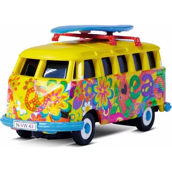 RC model auta TAMIYA-CARSON Modellbau GmbH &amp; Co. KG Carson RC VW T1 autobus Flower Power 1:87 RTR - expresní doprava