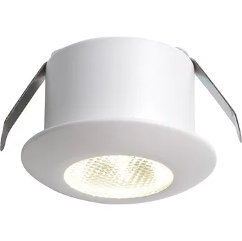 Bodové svítidlo FANEUROPE Zápustné svítidlo LED ASSO, bílá, hliník, 1 W, 100 lm, 3000 K, 3,2 x 3,2 x 2,2 cm - FANEUROPE FAN INC-ASSO-R30C