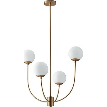 FANEUROPE Závěsné svítidlo THEMYS zlatá, 4xE14, 63,5 x 174,5 cm - FANEUROPE FAN I-THEMYS-U4