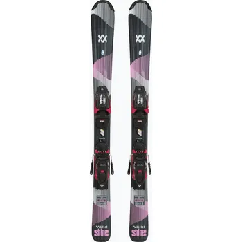 Sjezdové lyže Dětské sjezdové lyže Völkl Shine Jr + vázání 4.5 VMotion Jr Lady 100-120 cm black/pink
