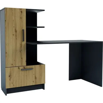 Psací stůl Pracovní stůl PRIVAS levý barva artisan/antracit